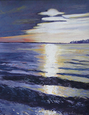 Sunset Wake painting